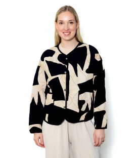 8143Tepitud riidest jakk