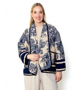 8145Tepitud riidest jakk 