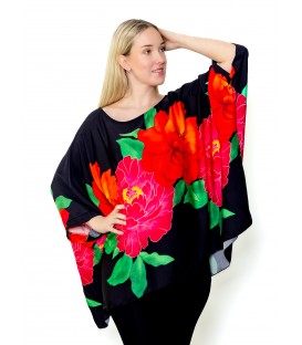 1083 Suurte lilledega topp-must