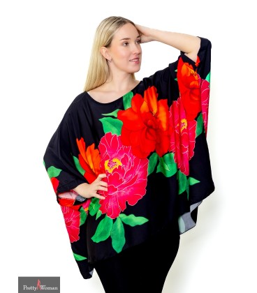 1083 Suurte lilledega topp-must