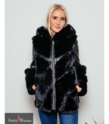 9119 Karvane kasukas-must