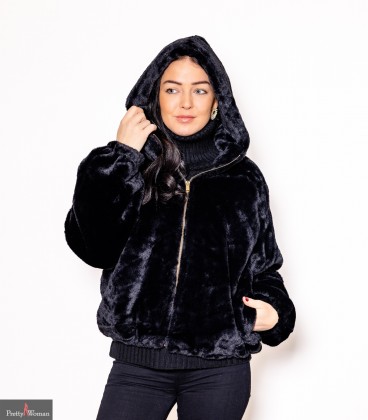 9354 Karvane kasukas-must