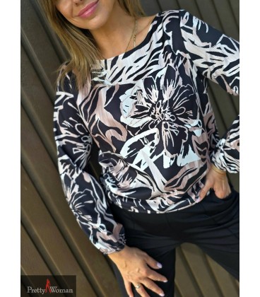 1197Topp-must, pruun/valge