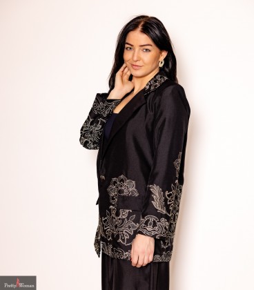 8147 Pintsak-must kuldse tikandiga